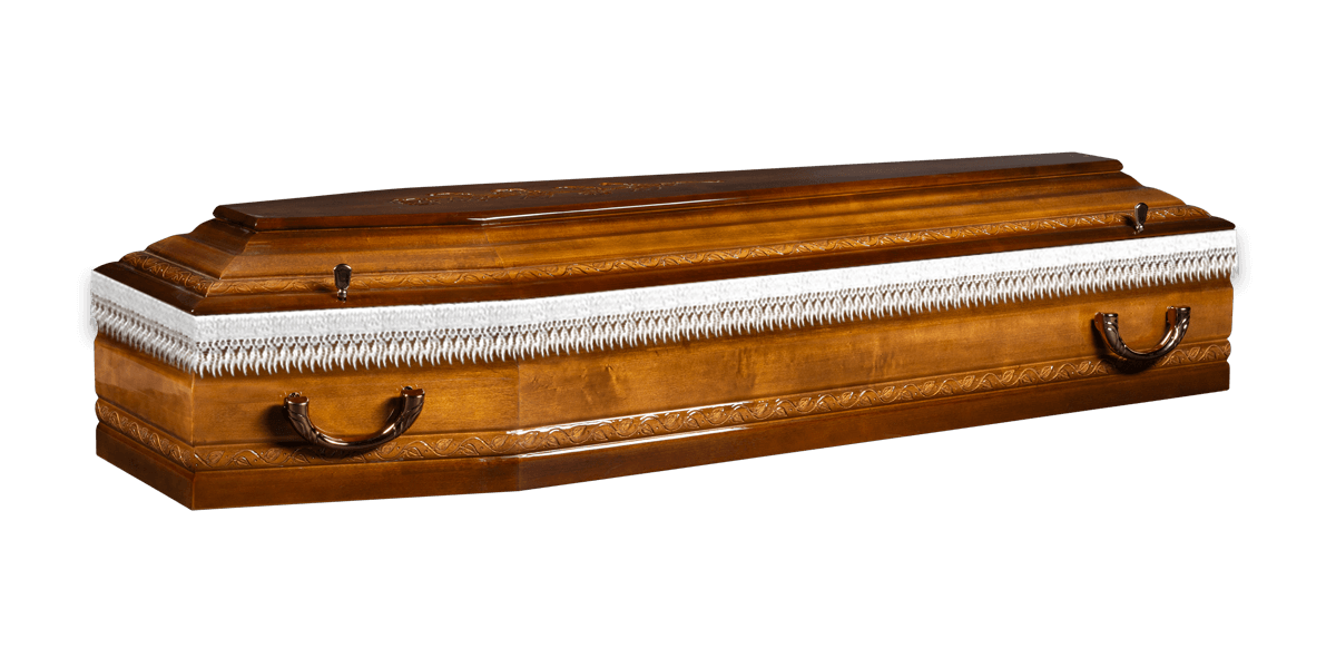 531 S rózsával mogyoró patina nyárfa koporsó