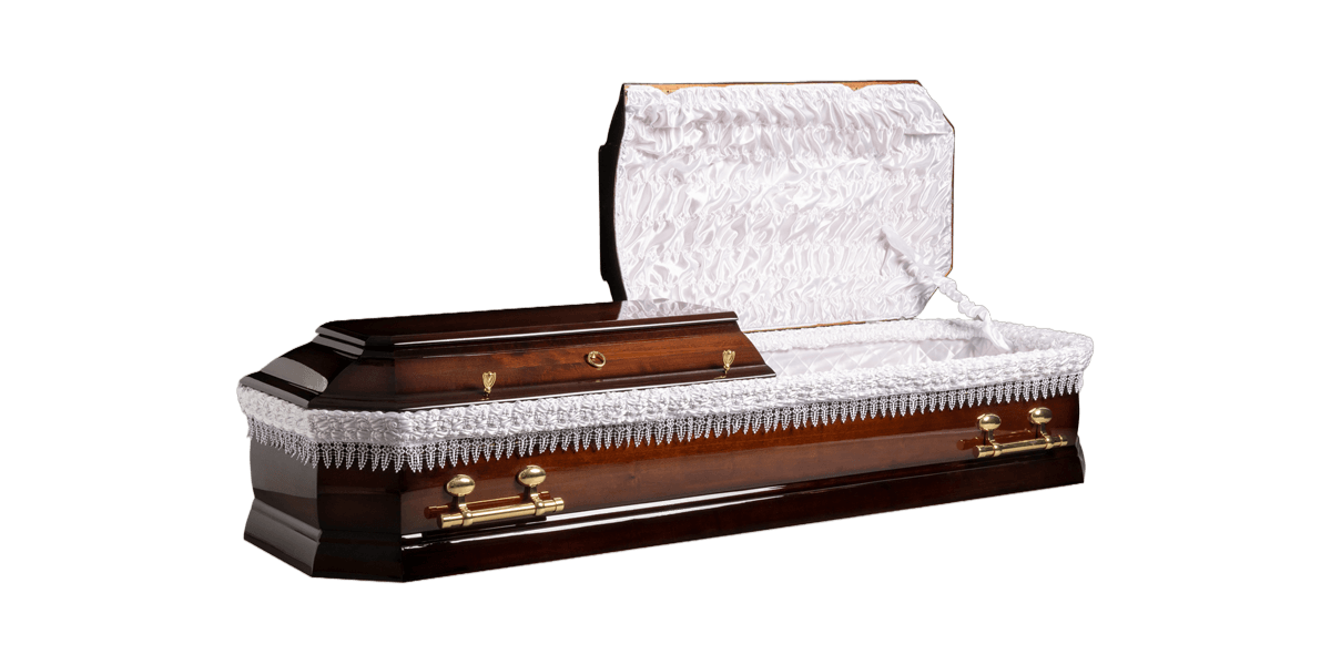 Triumf plus walnut patina oak coffin